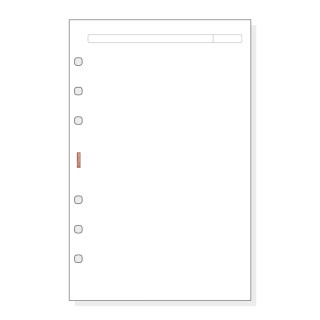 Finocam R542 Recambio para Agendas Open - Liso - Formato 500 - 117x5x181mm - Color Blanco