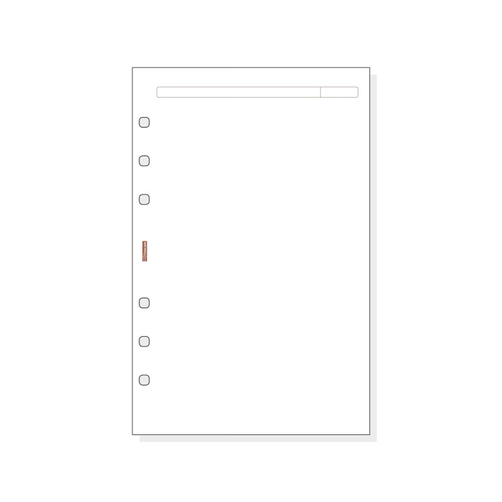 Finocam R542 Recambio para Agendas Open - Liso - Formato 500 - 117x5x181mm - Color Blanco