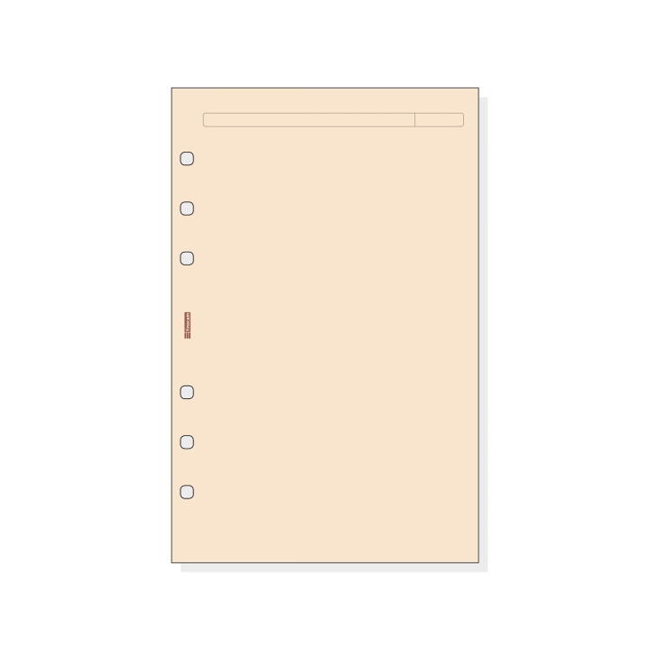 Finocam R543 Recambio para Agendas Open - Liso - Formato 500 - 117x5x181mm - Color Crema