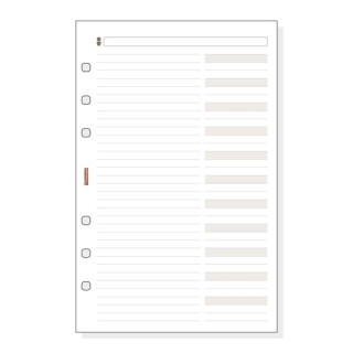 Finocam R554 Recambio Telefonico para Agendas Classic - Formato 500 - 117x5x181mm - Color Blanco