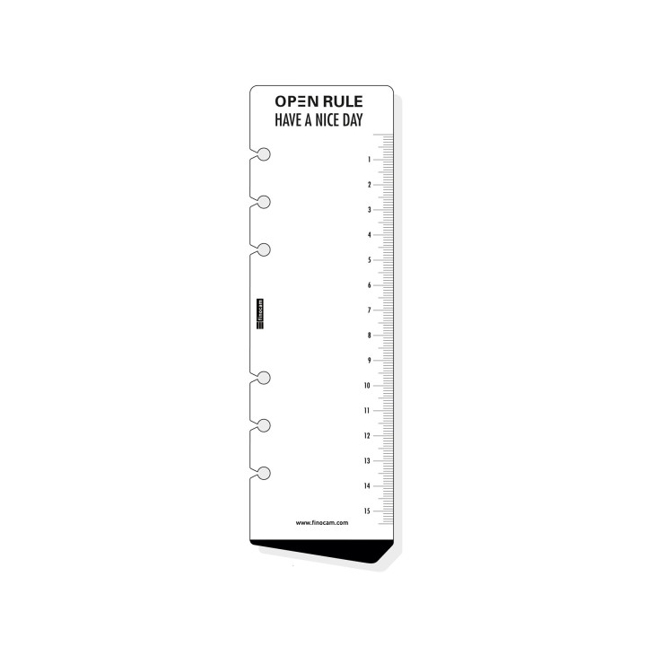 Finocam R559 Regla para Agendas Open - Formato 500 - 57x190mm - Color Blanco
