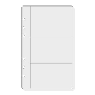 Finocam R566 Pack de 6 Fundas Portatarjetas para Agendas Open - Formato 500 - 120x2x182mm - PVC - Color Gris Claro