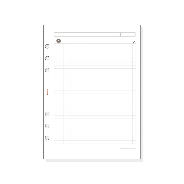 Finocam R1002 Planficador de Recambio para Agendas Open - Formato 1000 - 155x5x215mm - Color Blanco