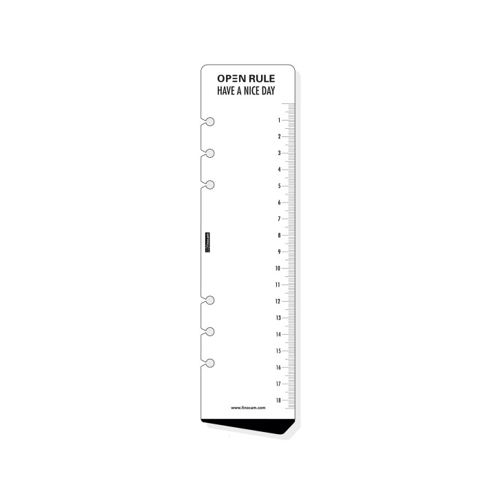 Finocam R1059 Regla para Agendas Open - Formato 1000 - 57x224mm - Color Blanco
