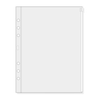 Finocam R1071 Funda para Agendas Open - Cierre de Cremallera - Formato 1000 - 167x2x217mm - PVC - Color Gris Claro