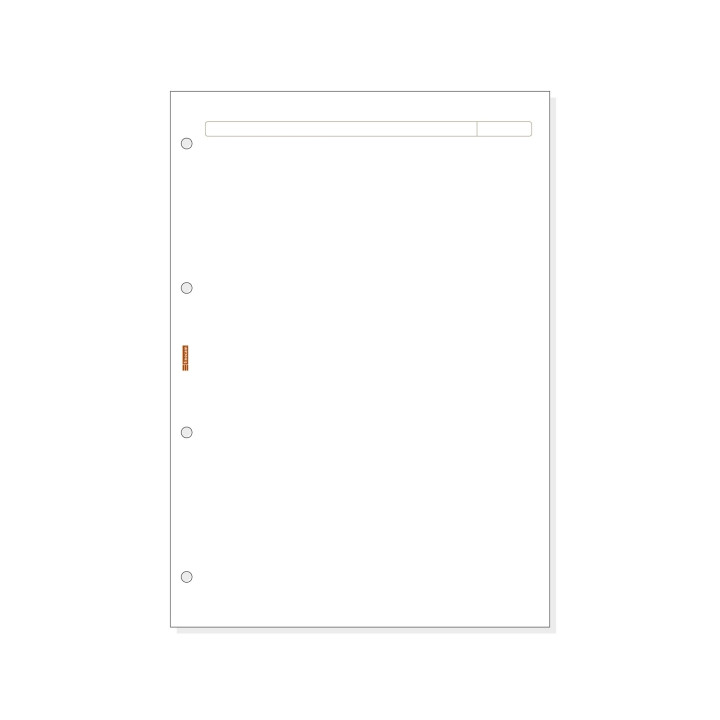 Finocam R4042 Recambio para Agendas Open - Formato A4 - 210x5x297mm - Color Blanco