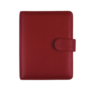 Finocam Open Piel Andrea Agenda Organizador - Formato 500 - 165x40x210mm - Semana Vista en Vertical - Color Burdeos