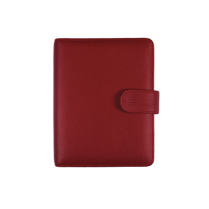 Finocam Open Piel Andrea Agenda Organizador - Formato 500 - 165x40x210mm - Semana Vista en Vertical - Color Burdeos