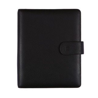 Finocam Open Piel Andrea Agenda Organizador - Anual 2026 - Formato 1000 - 205x43x249mm - 1 Dia por Pagina - Color Negro