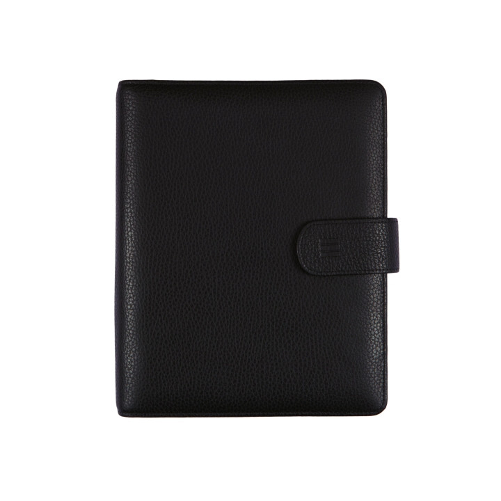 Finocam Open Piel Andrea Agenda Organizador - Anual 2026 - Formato 1000 - 205x43x249mm - 1 Dia por Pagina - Color Negro
