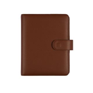 Finocam Open Leo Agenda Organizador en Catalan - Anual 2026 - Formato 500 - 165x43x210mm - 1 Dia por Pagina - Color Marron