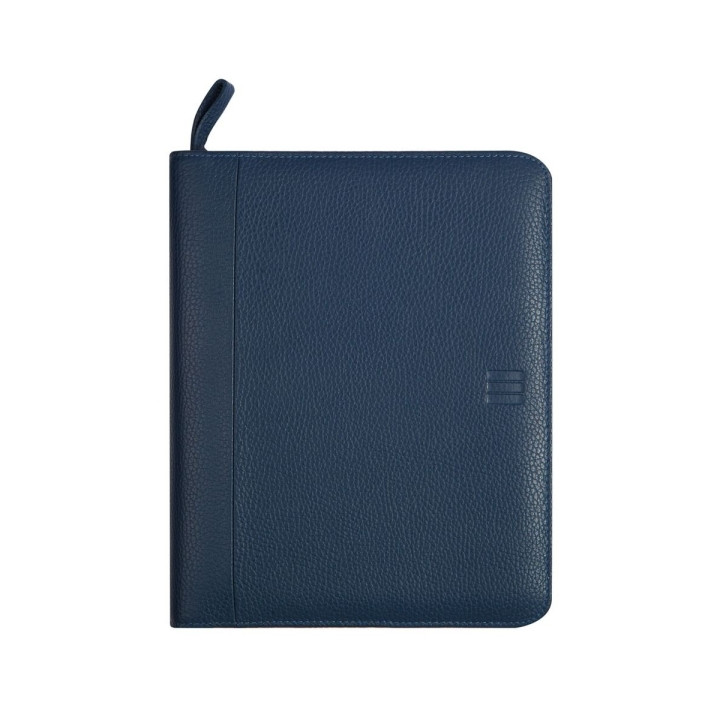 Finocam Open Piel Andrea Agenda Organizador - Cierre de Cremallera - Formato 1000 - 224x45x270mm - 1 Dia por Pagina - Color Azu