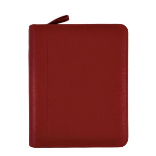 Finocam Open Piel Andrea Agenda Organizador - Cierre de Cremallera - Formato 1000 - 224x45x270mm - 1 Dia por Pagina - Color Bur