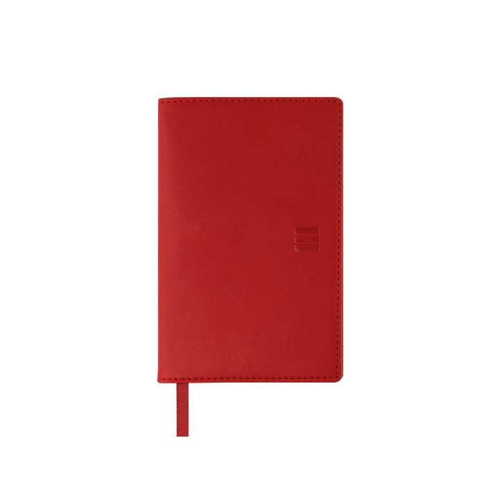 Finocam Ibis Agenda Plana en Catalan - Anual 2026 - Formato Pl3 - 90x10x10mm - Semana Vista Horizontal - Color Rojo