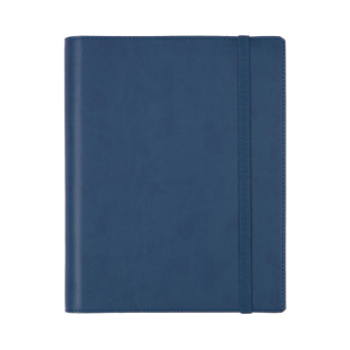Finocam Duoband Agenda con Bloc de Notas - Anual 2026 - Formato E10 - 168x15x226mm - Semana Vista Horizontal - Color Azul