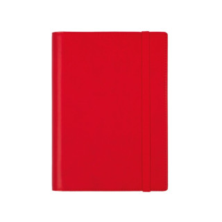 Finocam Duoband Agenda - Anual 2026 - Bloc de Notas - Formato E5 - 136x25x192mm - 1 Dia por Pagina - Color Rojo