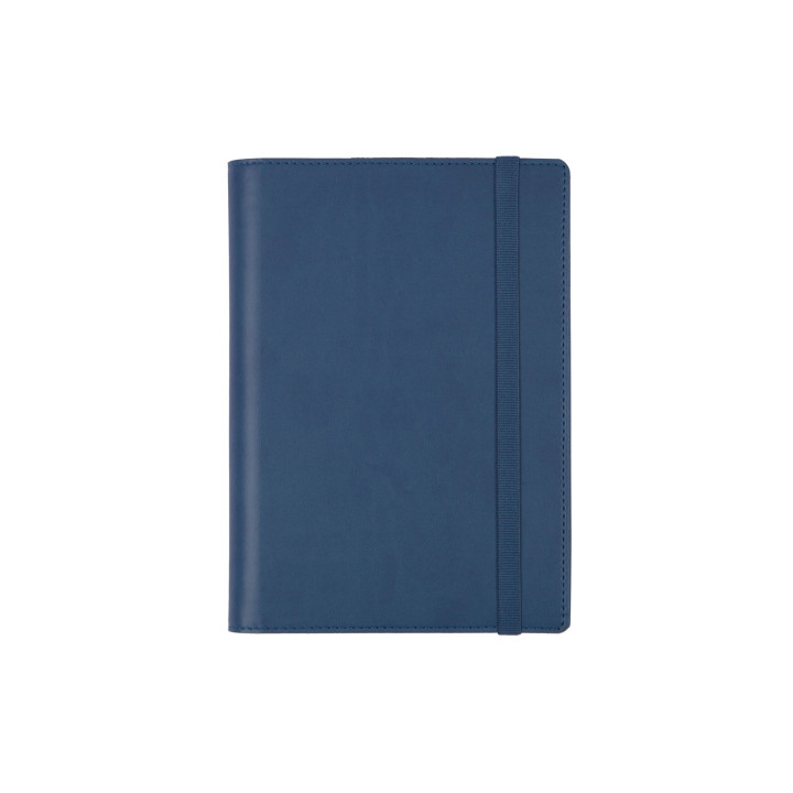 Finocam Duoband Agenda con Bloc de Notas en Catalan - Anual 2026 - Formato E5 - 136x25x192mm - 1 Dia por Pagina - Color Azul