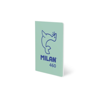 Milan 460 Since 1918 Libreta A5 Grapada - Hojas Blancas - 24 Hojas de 95g - Color Menta
