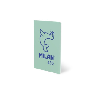 Milan 460 Since 1918 Libreta A5 Grapada - Papel a Lineas - 24 Hojas de 95g - Color Menta