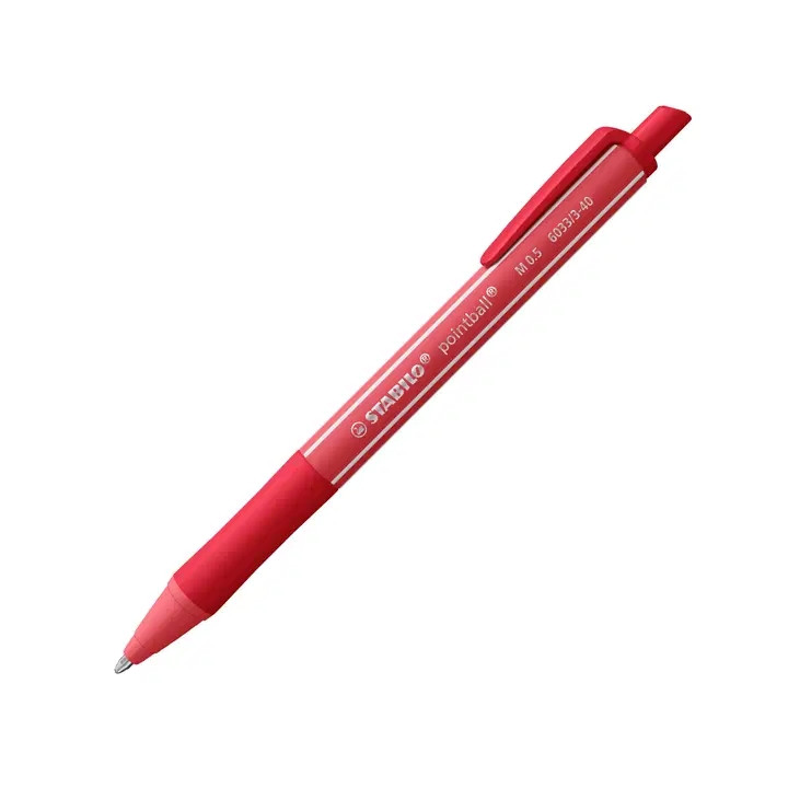 Stabilo Pointball Colorful Boligrafo Retractil - Trazo 0.5mm - Hecho con 87% Bioplastico - Grip Antideslizante - Recargable - C