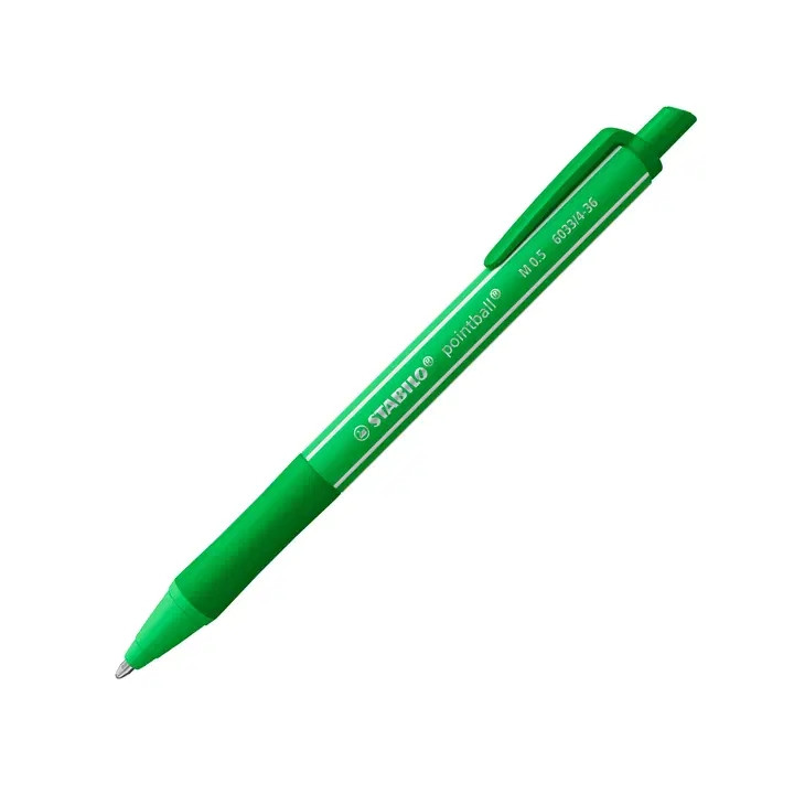 Stabilo Pointball Colorful Boligrafo Retractil - Trazo 0.5mm - Hecho con 87% Bioplastico - Grip Antideslizante - Recargable - C