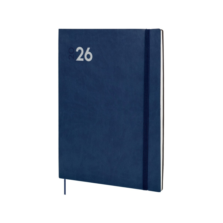 Finocam Dynamic Mara Agenda Profesional - Anual 2026 - Tapa Blanda - Cierre con Goma Elastica - Formato Y12 - 214x11x275mm - Se