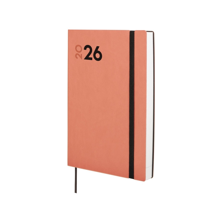 Finocam Dynamic Mara Agenda Profesional en Catalan - Anual 2026 - Tapa Blanda - Cierre con Goma Elastica - Formato Y10 - 144x22