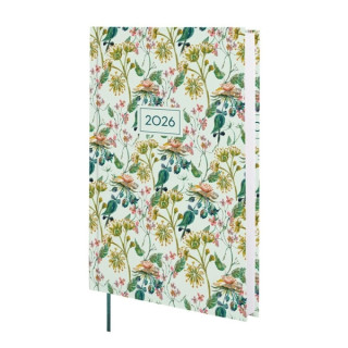 Finocam Dynamic Porto Design Agenda - Anual 2026 - Tapa Dura - Formato Y10 - 145x23x210mm - 1 Dia por Pagina - Tematica de Flor
