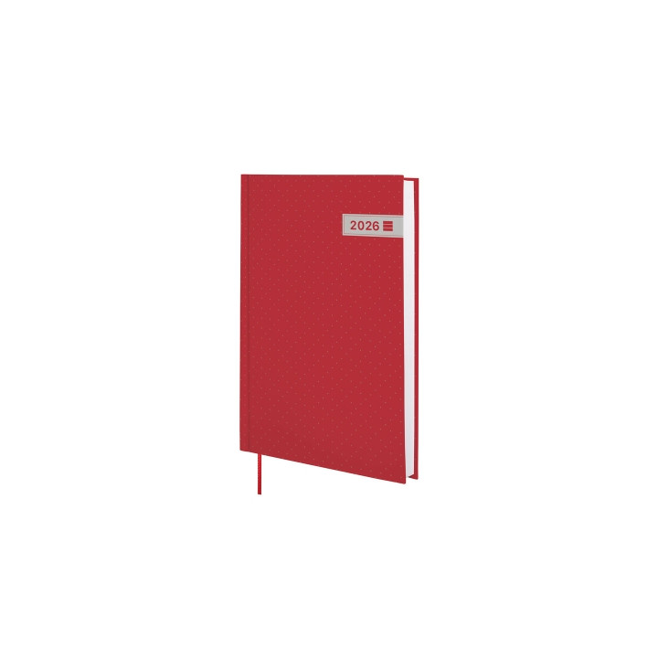 Finocam Dynamic Porto Agenda - Anual 2026 - Sin Cierre - Formato Y10 - 145x23x210mm - 1 Dia por Pagina - Color Rojo