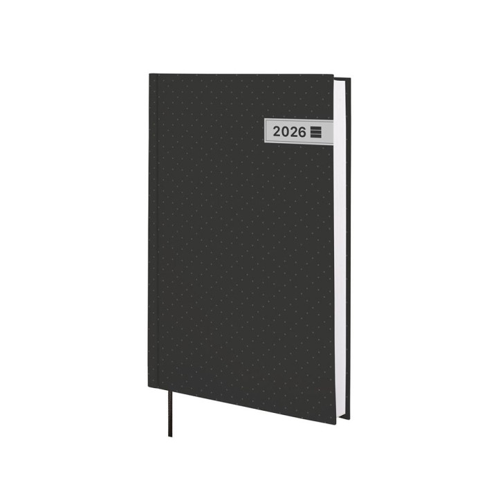 Finocam Dynamic Porto Design Agenda - Anual 2026 - Tapa Dura - Formato Y10 - 145x23x210mm - 1 Dia por Pagina - Color Negro