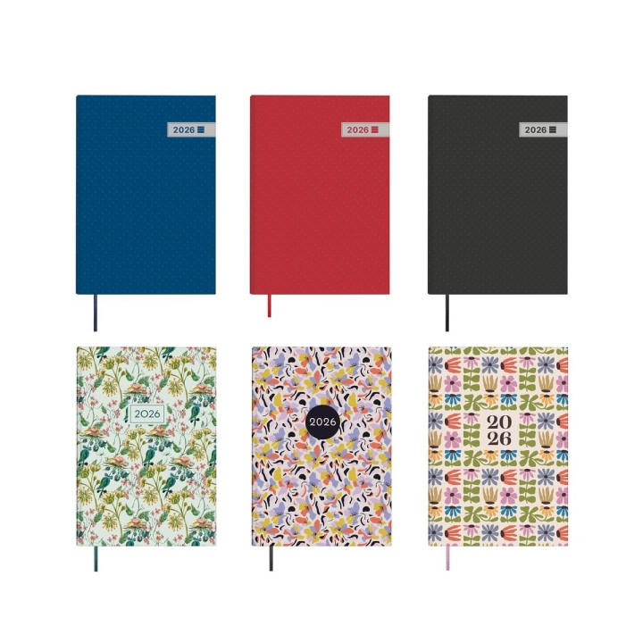 Finocam Dynamic Porto Pack de 7 Agendas Surtidas en Catalan - Anual 2026 - Formato Y10 - Semana Vista en Vertical - Color Surti