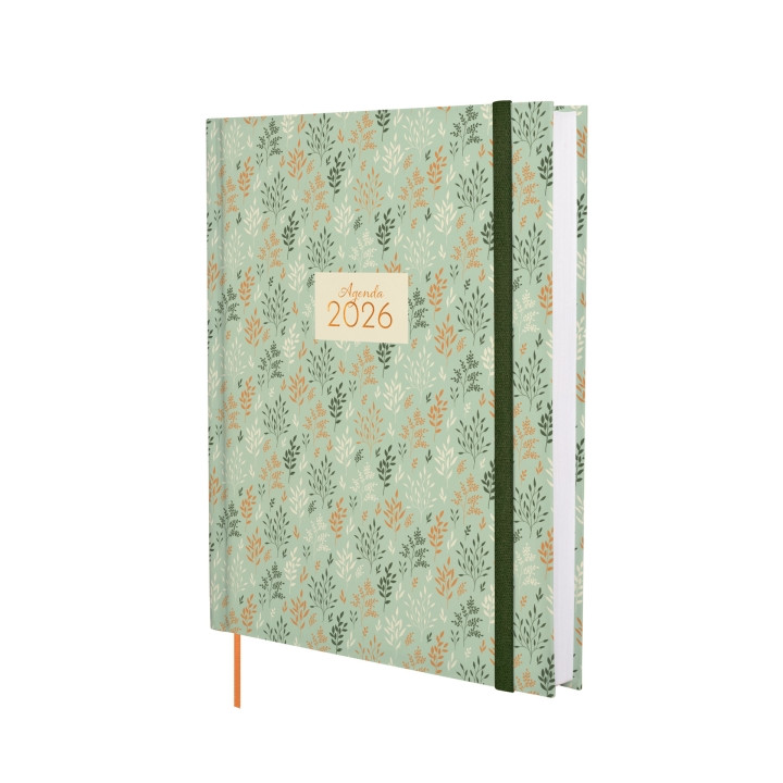 Finocam Dynamic Berlin Agenda - Anual 2026 - Cierre de Goma - Formato Y12 - 216x30x278mm - 1 Dia por Pagina - Tematica de Hojas