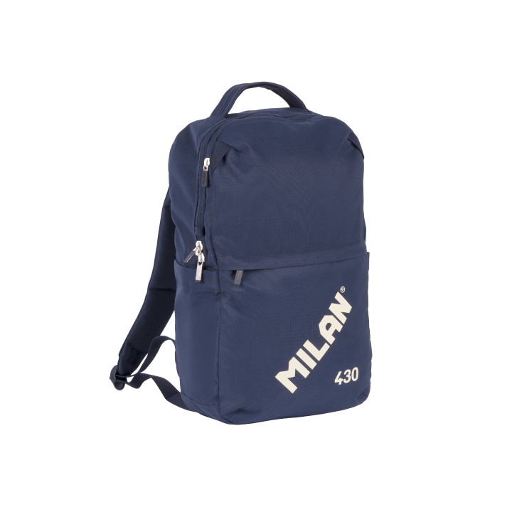 Milan 403 Since 1918 Mochila 15L - Compartimento para Portatiles hasta 14" - Cierre de Seguridad - 42x28x15cm - Color Azul