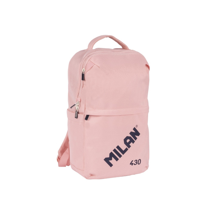 Milan 403 Since 1918 Mochila 15L - Compartimento para Portatiles hasta 14" - Cierre de Seguridad - 42x28x15cm - Color Rosa