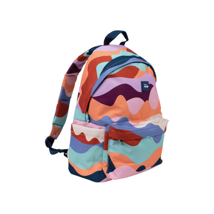 Milan The Fun Mochila Escolar Clasica 22L - Compartimento Interior para Portatil - 2 Cremalleras - 41x30x18cm - Multicolor