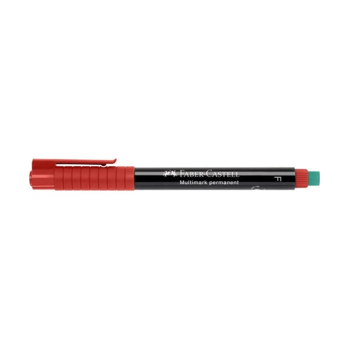 Faber-Castell Multimark Rotulador Permanente - Ancho de Trazo 0.6mm - Goma de Borrar Integrada - Resistente a la Luz y al Agua