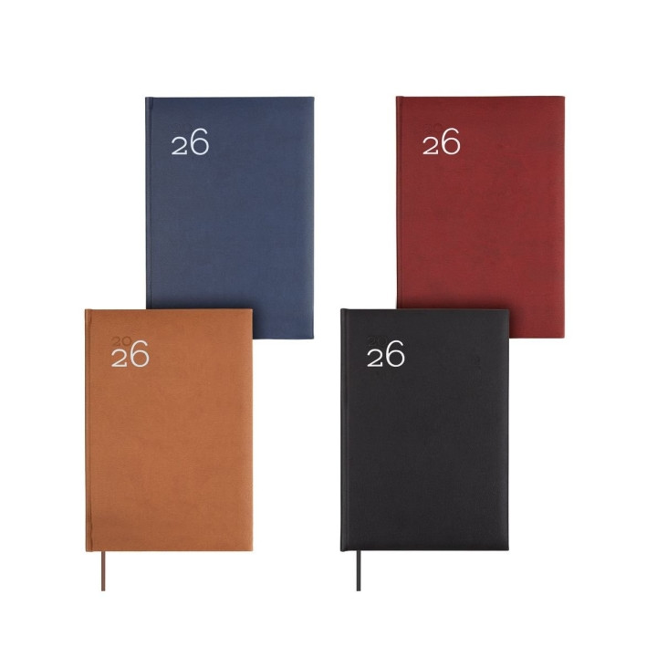 Finocam Dynamic Milano Pack de 5 Agendas Surtidas en Catalan - Anual 2026 - Tapa Dura Acolchada - Formato Y11 - Semana Vista en