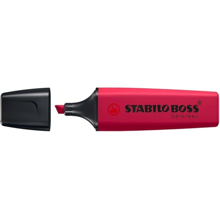 Stabilo Boss Naturecolors Wildflower Edition Marcador Fluorescente - Trazo entre 2 y 5mm - Tinta con Base de Agua - Color Rojo