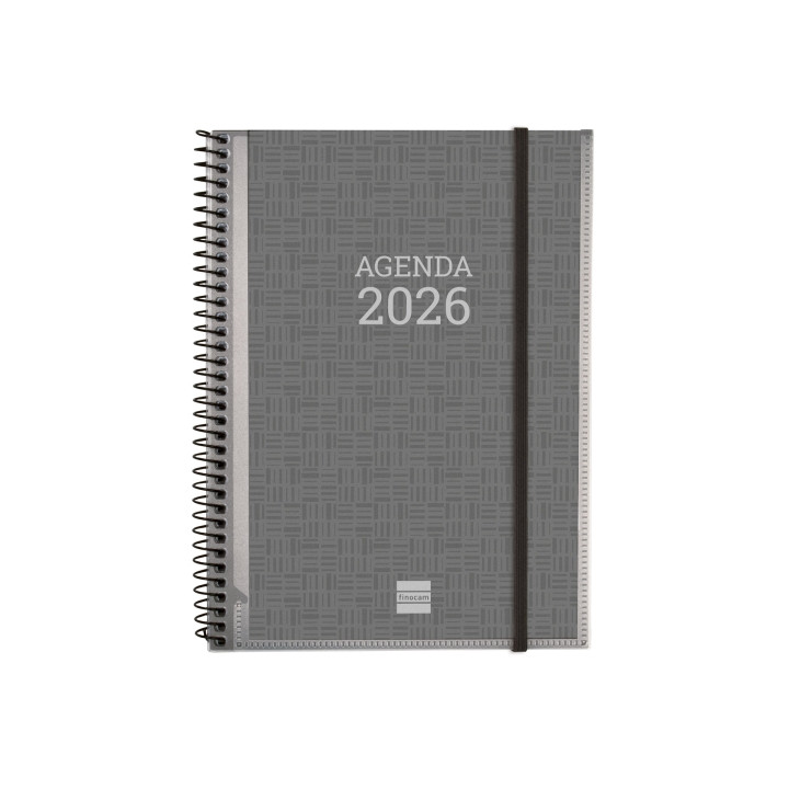 Finocam Basics Agenda - Anual 2026 - con Espiral - Personalizable - Formato E10 - 162x14x212mm - Semana Vista Horizontal - Colo