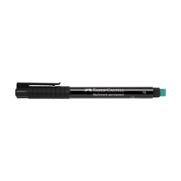 Faber-Castell Multimark Rotulador Permanente - Ancho de Trazo 0.6mm - Goma de Borrar Integrada - Resistente a la Luz y al Agua
