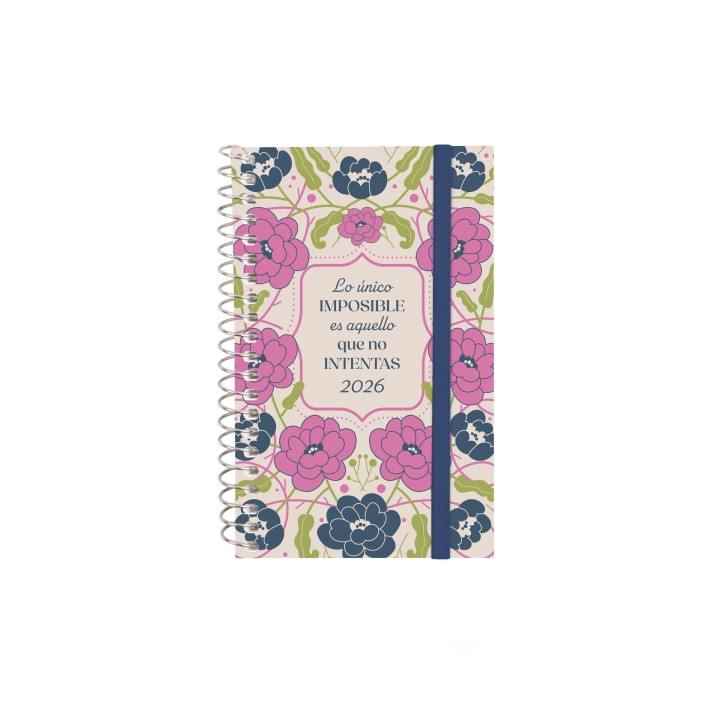 Finocam Design Collection Agenda de Espiral - Anual 2026 - Tapa Ligera - Formato E3 - 85x14x127mm - Semana Vista Horizontal - T