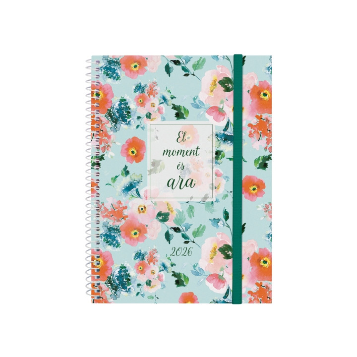 Finocam Design Collection Agenda de Espiral en Catalan - Anual 2026 - Tapa Ligera - Formato E10 - 162x14x212mm - Semana Vista H