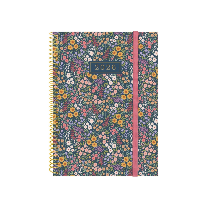 Finocam Design Collection Agenda de Espiral en Catalan - Anual 2026 - Tapa Ligera - Formato E10 - 162x14x212mm - Semana Vista H