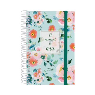 Finocam Design Collection Agenda de Espiral - Anual 2026 - Tapa Ligera - Formato E5 - 132x25x181mm - 1 Dia por Pagina - Tematic