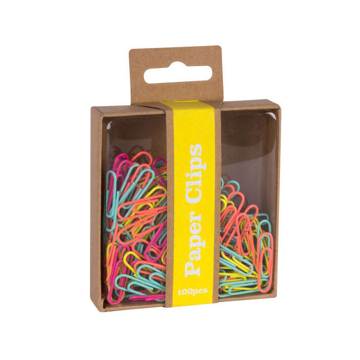 Apli Fluor Collection Pack de 100 Clips de Colores Fucsia