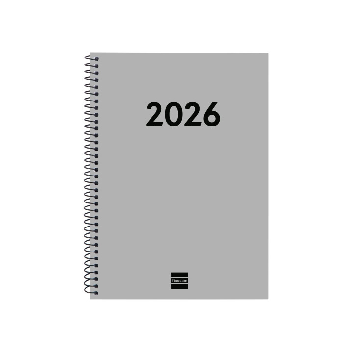 Finocam Espiral Recambio Anual 2026 para Agendas Duo en Catalan - Anual 2026 - Formato E10 - 162x14x212mm - Semana Vista Horizo