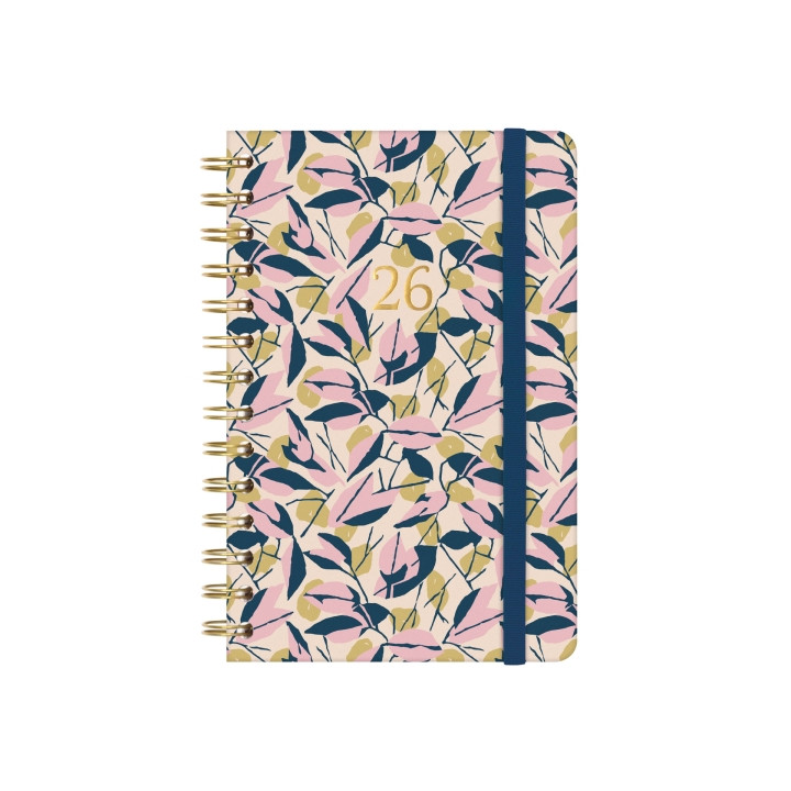 Finocam You Agenda de Espiral - Anual 2026 - Planificador - Cierre de Goma - Formato E5 - 131x19x190mm - Semana Vista Horizonta