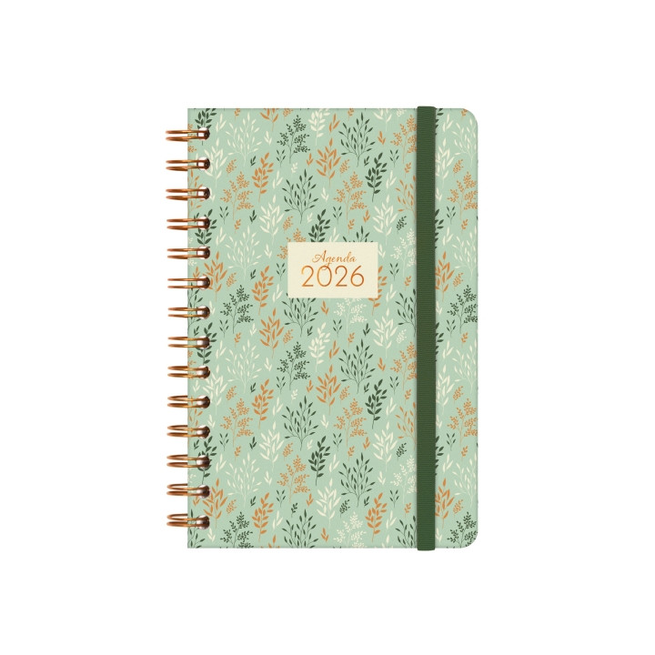 Finocam You Agenda de Espiral - Anual 2026 - Planificador - Cierre de Goma - Formato E5 - 131x19x190mm - Semana Vista Horizonta