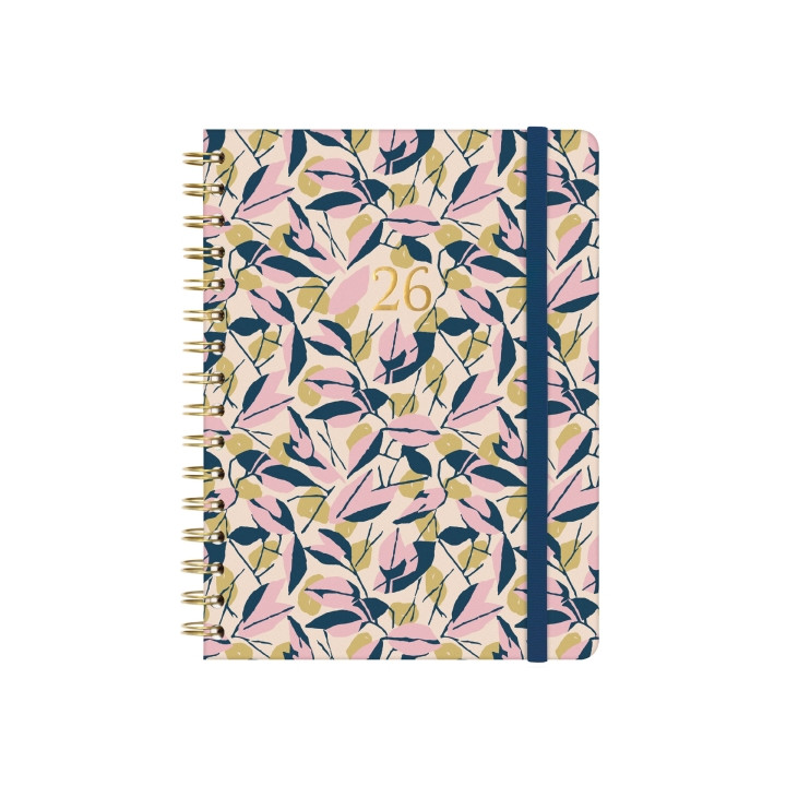 Finocam You Agenda de Espiral - Anual 2026 - Planificador - Cierre de Goma - Formato E10 - 172x19x220mm - Semana Vista Horizont