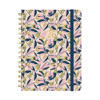 Finocam You Agenda de Espiral en Catalan - Anual 2026 - Planificador - Cierre de Goma - Formato E10 - 172x19x220mm - Semana Vis